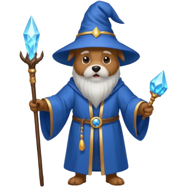 Dog wizard emoji