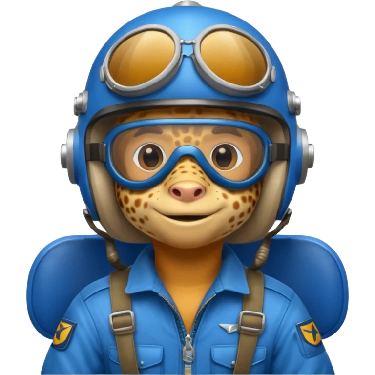 gecko pilot riding blue plane emoji