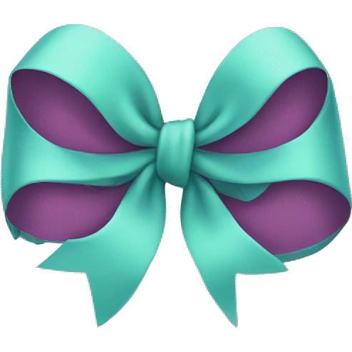 Cute bow emoji