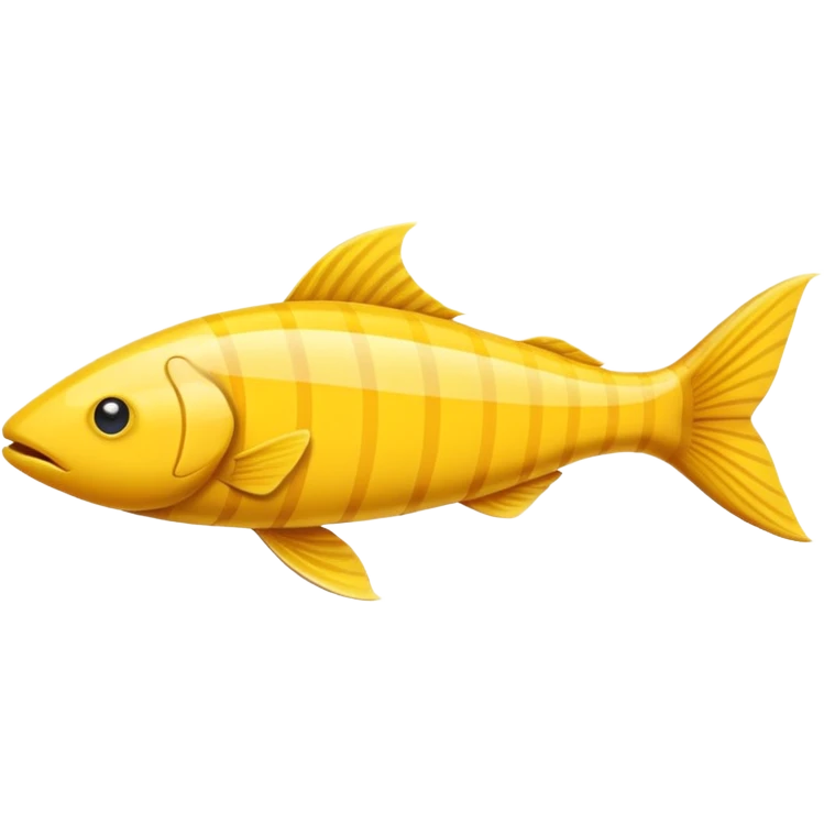 Yellow  çizgili uzun balık emoji