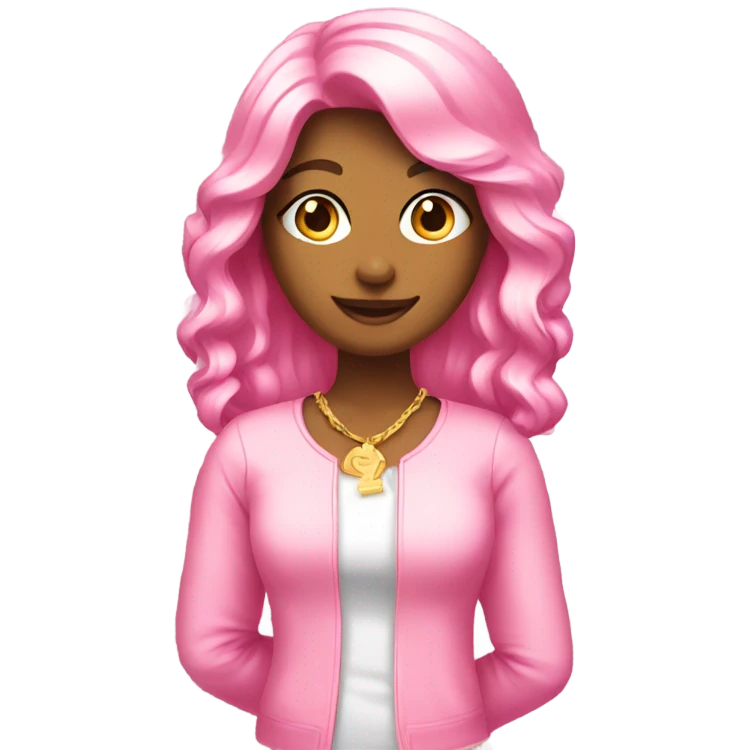 Pink girly money emoji