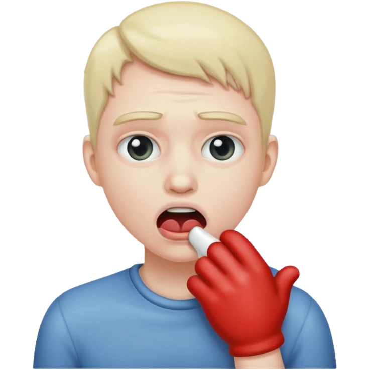 Human choking itself  emoji