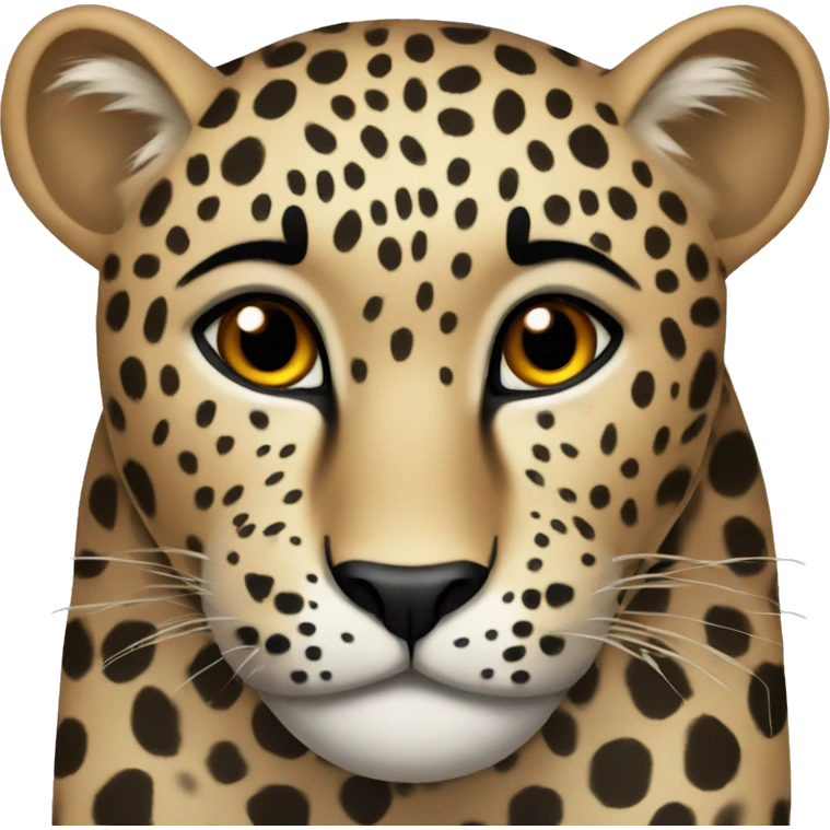 Leopard with dark spots emoji