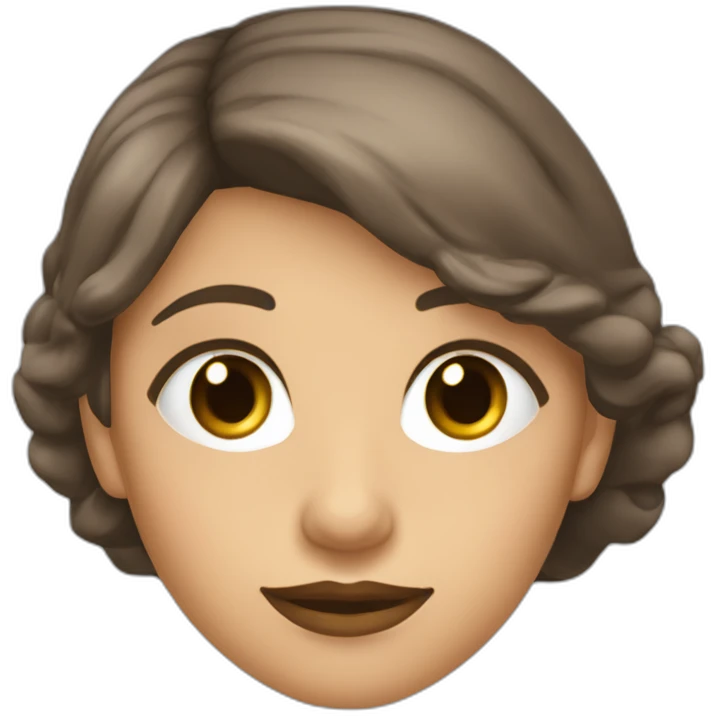 Lerians del Carmen rojas Hernández mujer pelo marrón ojos marrones emoji