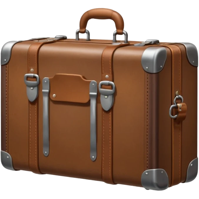 A sturdy travel suitcase emoji