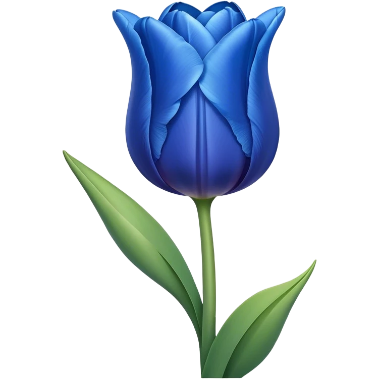 blue tulip emoji