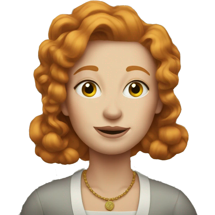Old money beautiful ginger lady  emoji