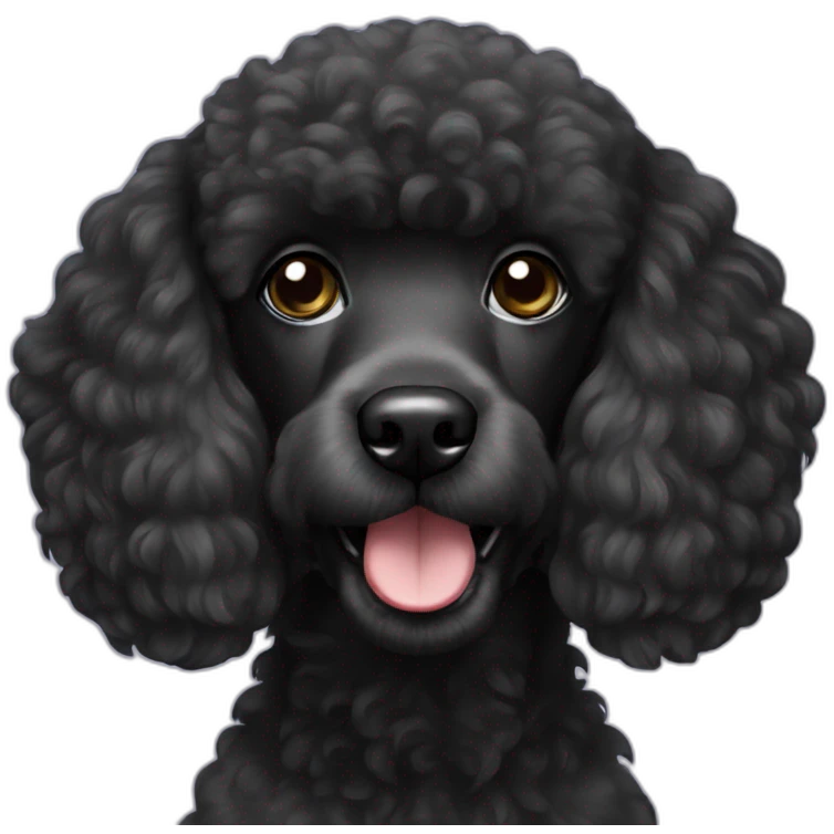 black poodle emoji