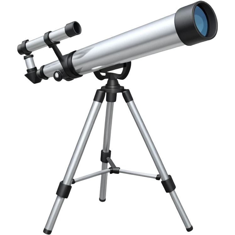 A Newtonian telescope aimed 90 degrees emoji