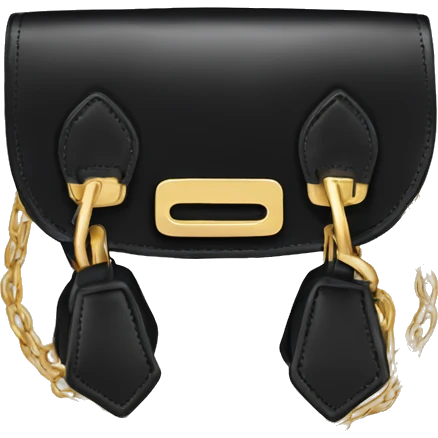 Birkin Bag in black with gold hardware emoji