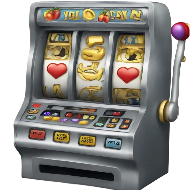 Rotating slot machine emoji