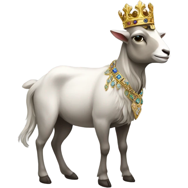 Goat king emoji