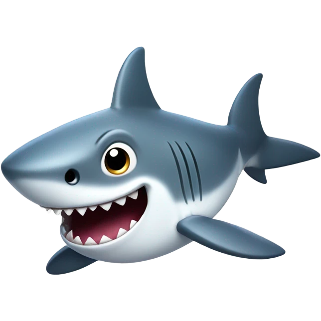 adorable shark emoji