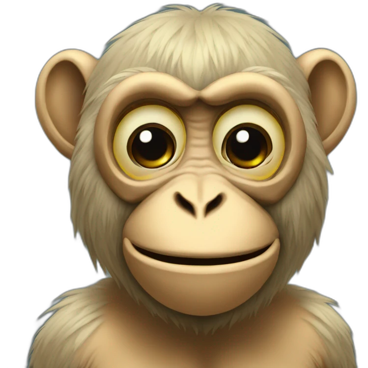 Monkey Ilon Mask emoji