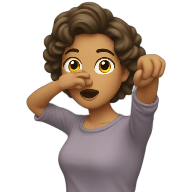 femme qui dab emoji