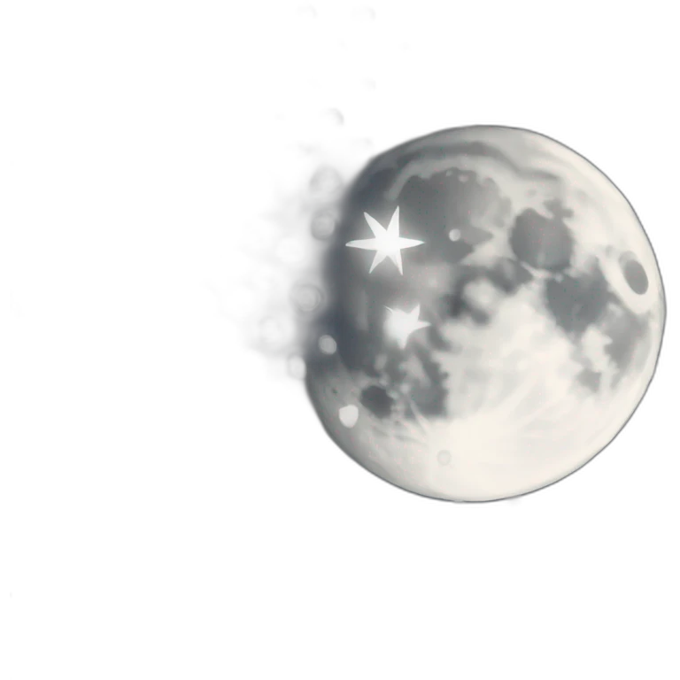 Wite moon emoji
