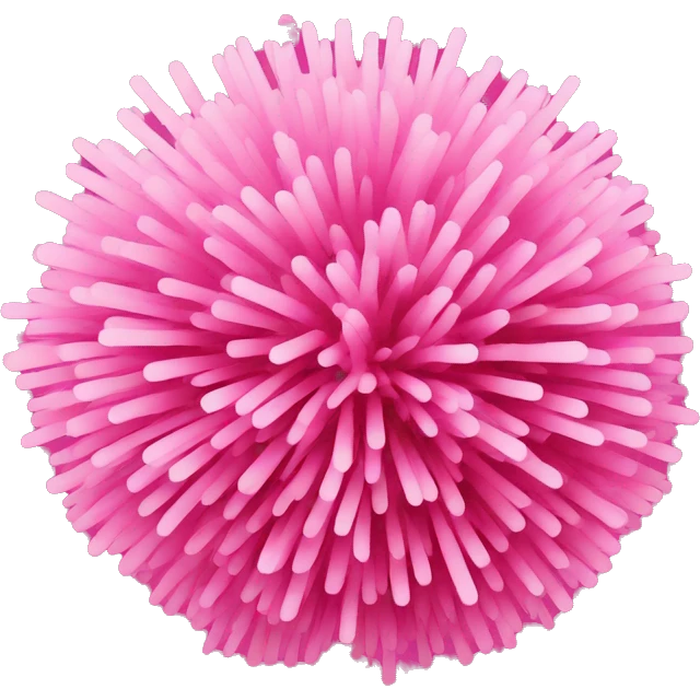 pink pompon emoji