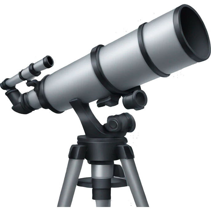 looking at a telescope  emoji