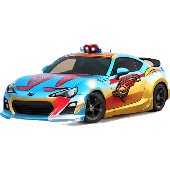 Linda Carter’s Wonder Woman Long wheelbase widened ground effects Scion FR-S desert race car emoji