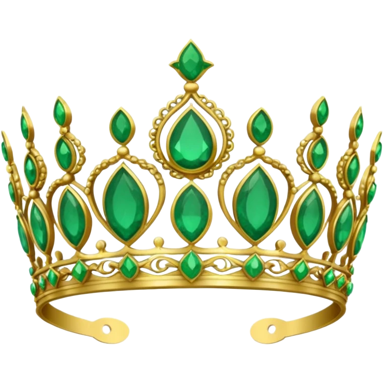 Create me a detailed green Tiara that says Co Owner Lia underneath it emoji