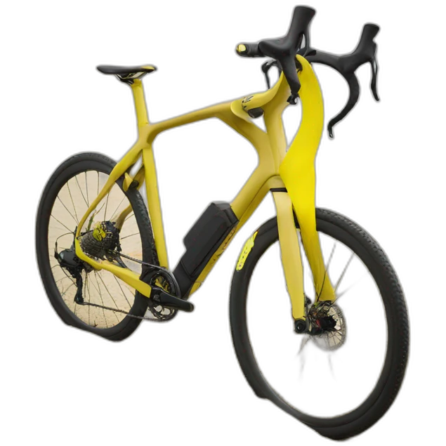 Gravel bike sand yellow emoji