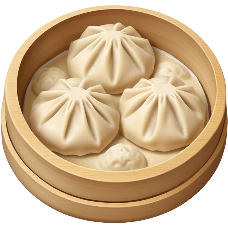 two buuz Mongolian dumpling  emoji