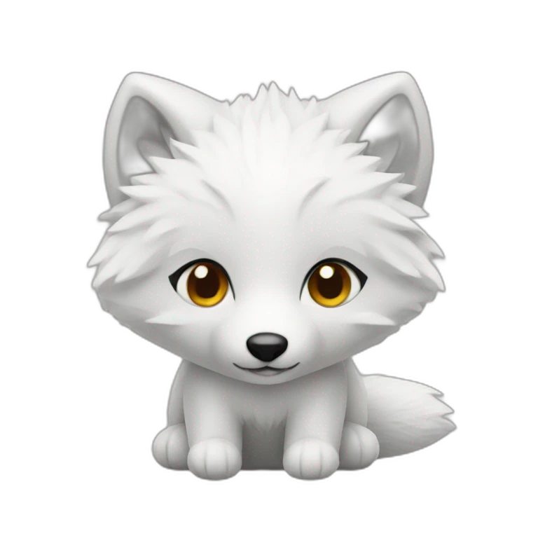 arctic fox toy emoji