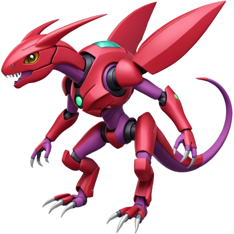 Heliolisk-Cyclizar-Genesect-Pokémon, full body emoji
