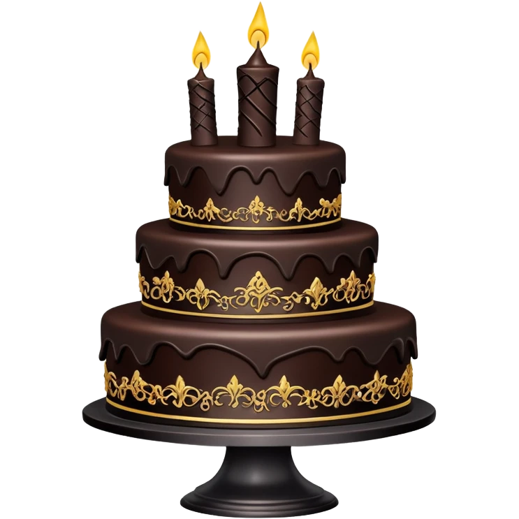Gothic Birthday cake emoji