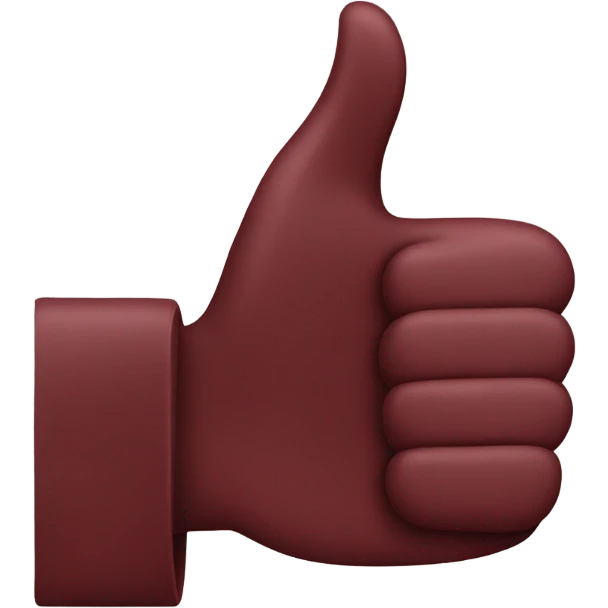 Maroon thumbs up  emoji