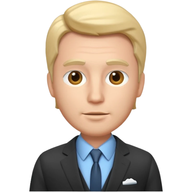 Man KEN babry style face 3d emoji