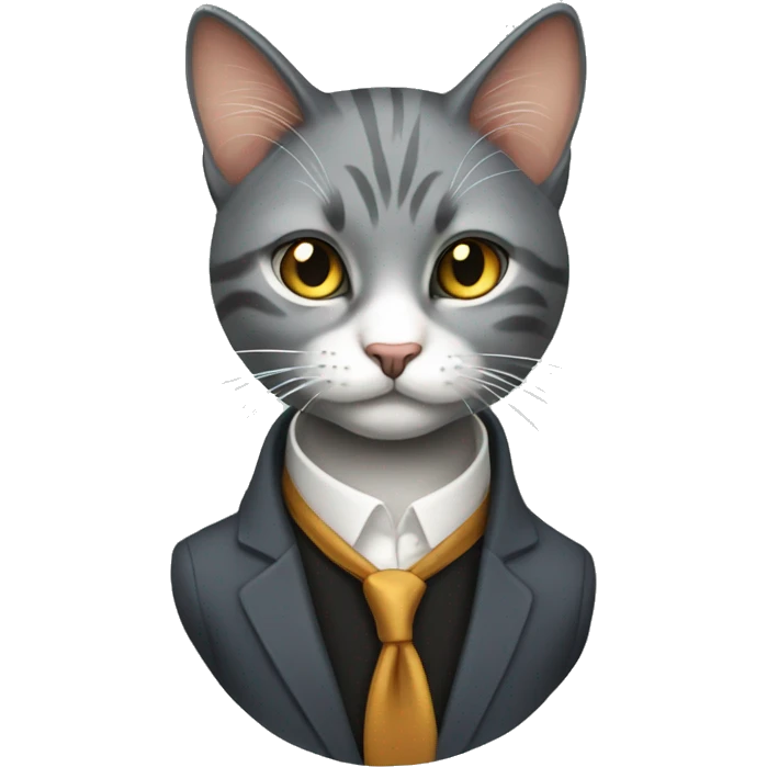 Classy feral cat emoji