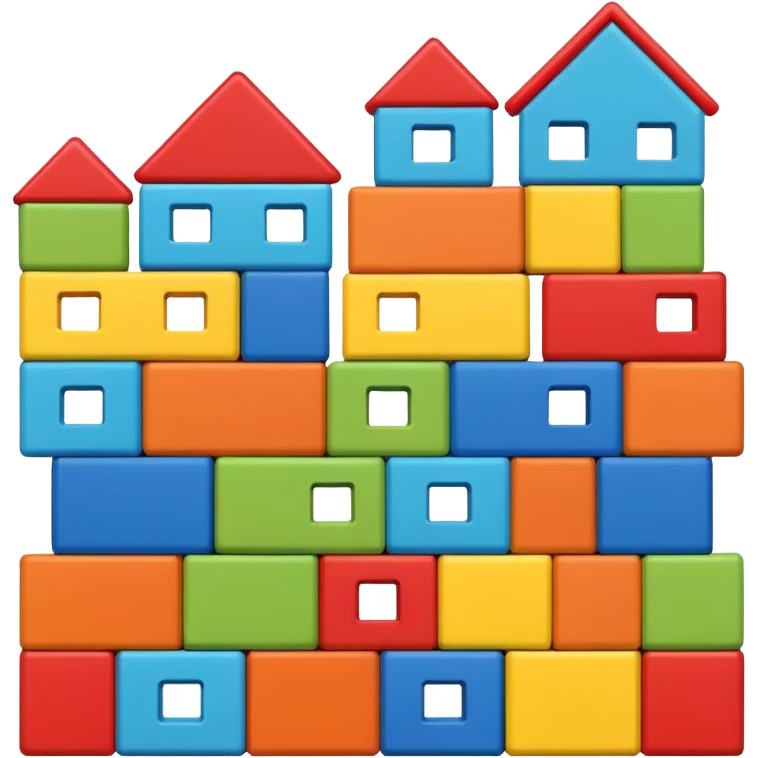 Toy Block Homes emoji