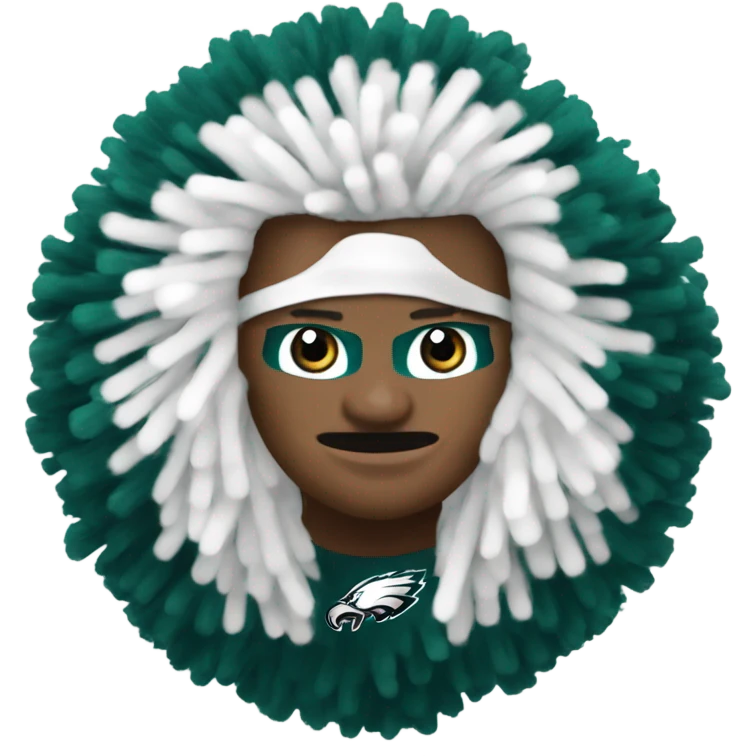 Philadelphia Eagles Pom poms  emoji