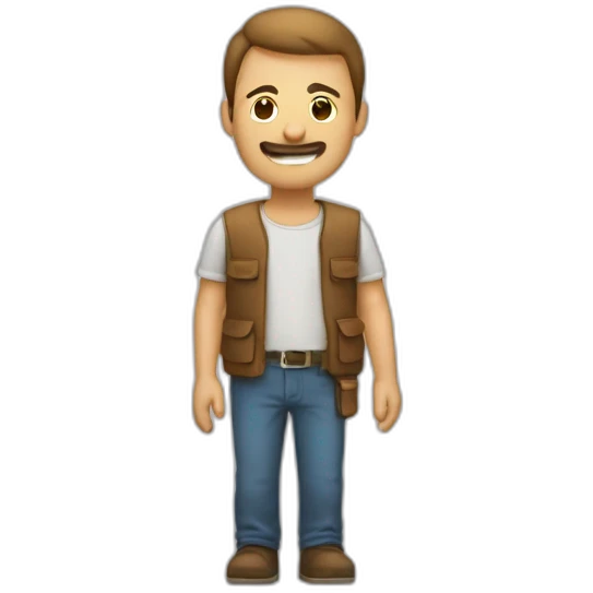 Homme qui boude et croise les bras emoji