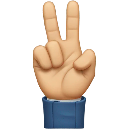 Tre fingers emoji