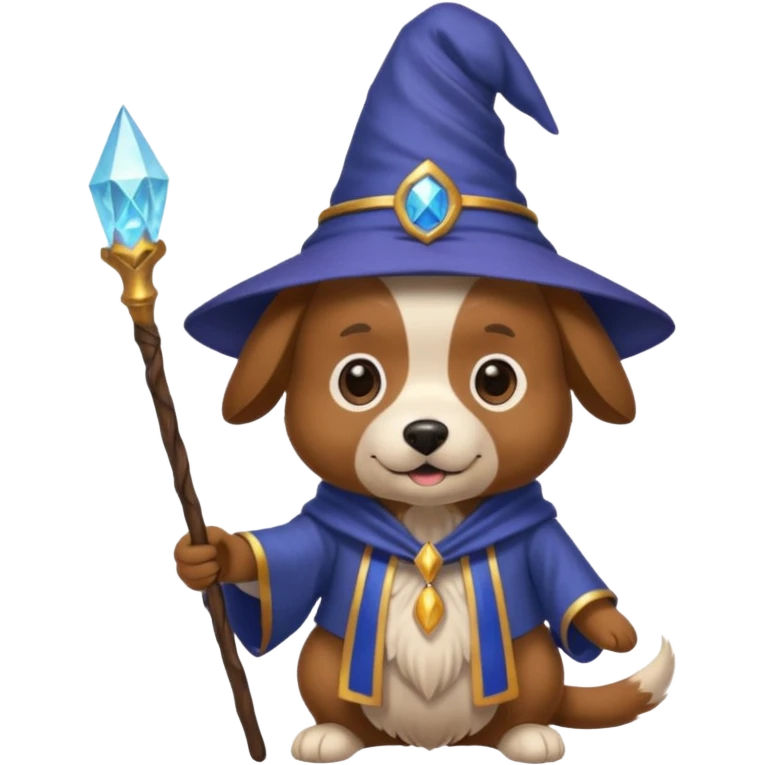Dog wizard emoji