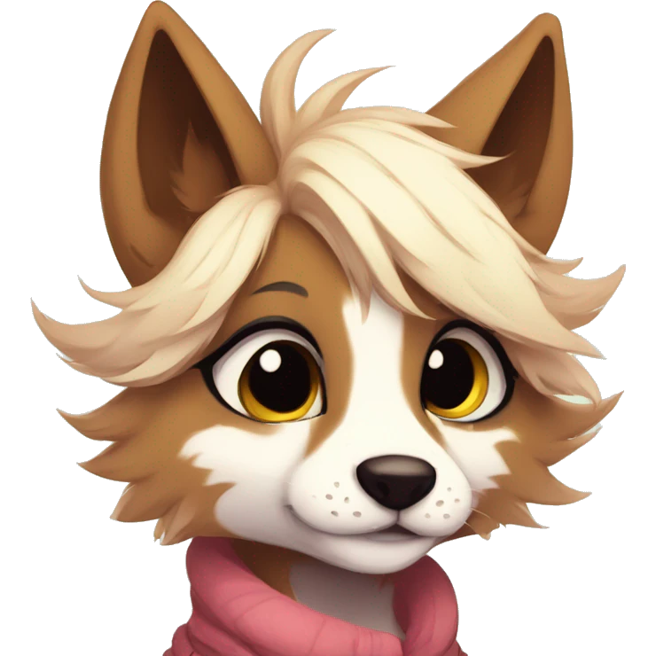 Shy kawaii cute anthro furry by Falvie, LiLaiRa, griffsnuff, AngieWolf emoji