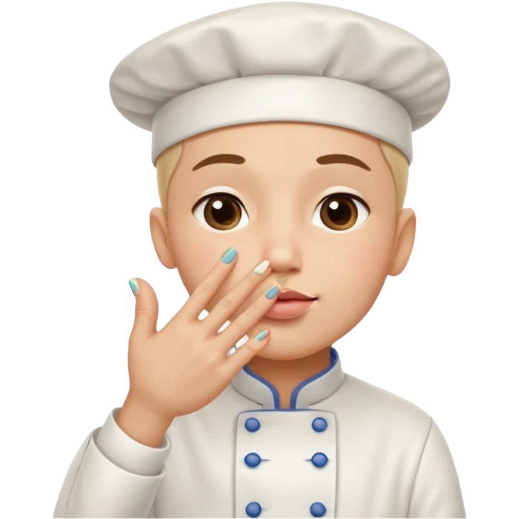 A hand making the chef’s kiss gesture: fingers pinched together, thumb and fingertips touching, as if saying ‘perfection’ or ‘delicious emoji