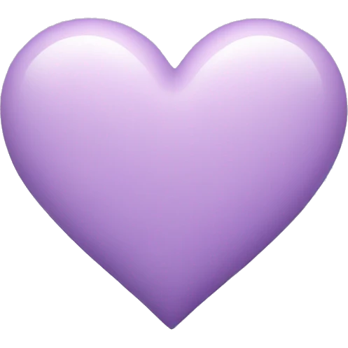 pastel purple heart emoji