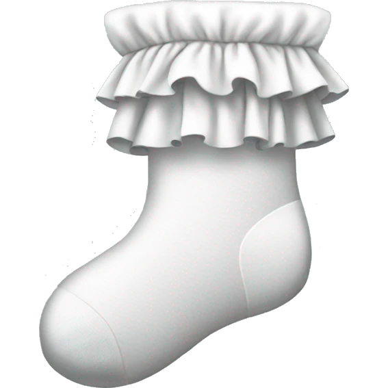 white frilly socks emoji