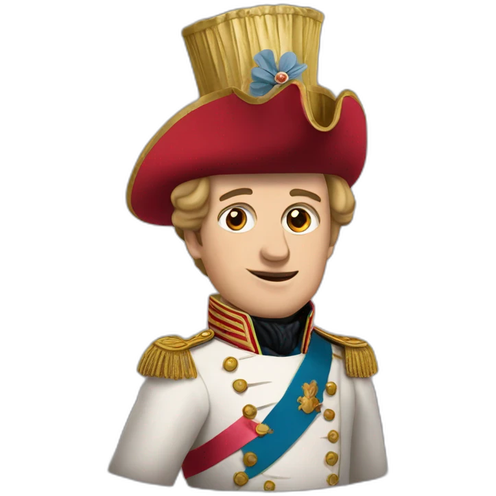 Napoleon with party hat emoji