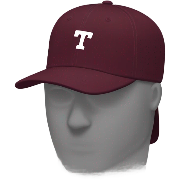 single maroon virginia tech VT baseball cap emoji
