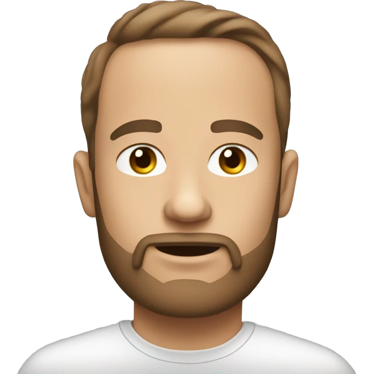 Fetter braunhaariger der an Vape zieht emoji