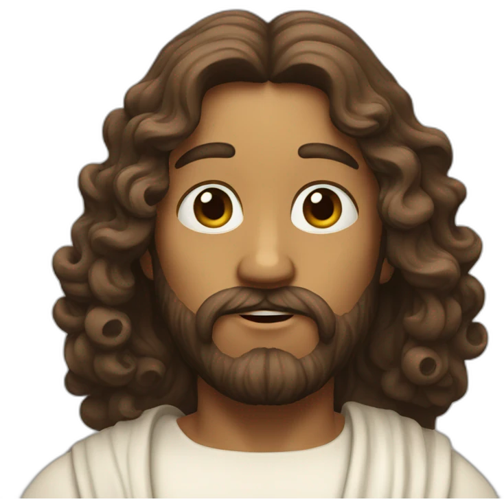 jesus-with-curles emoji
