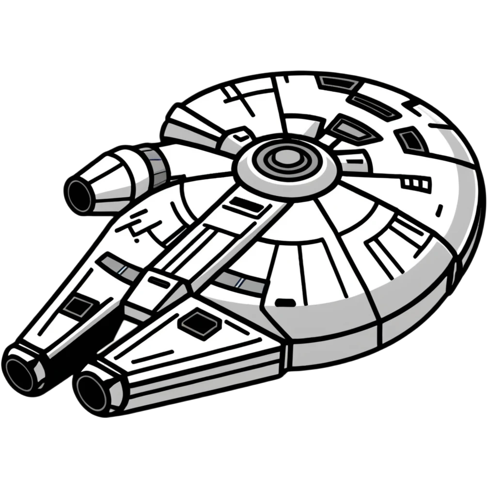 Star Wars Millennium Falcon emoji