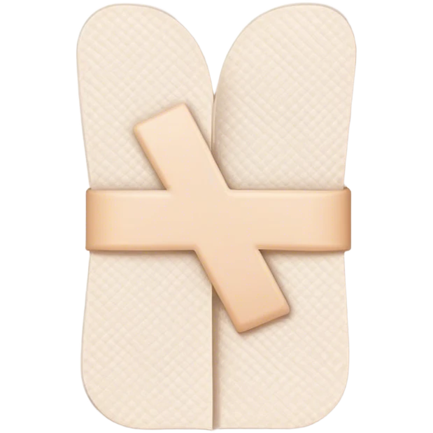 medical bandages in shape of check mark emoji