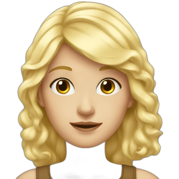 Aliène blond emoji
