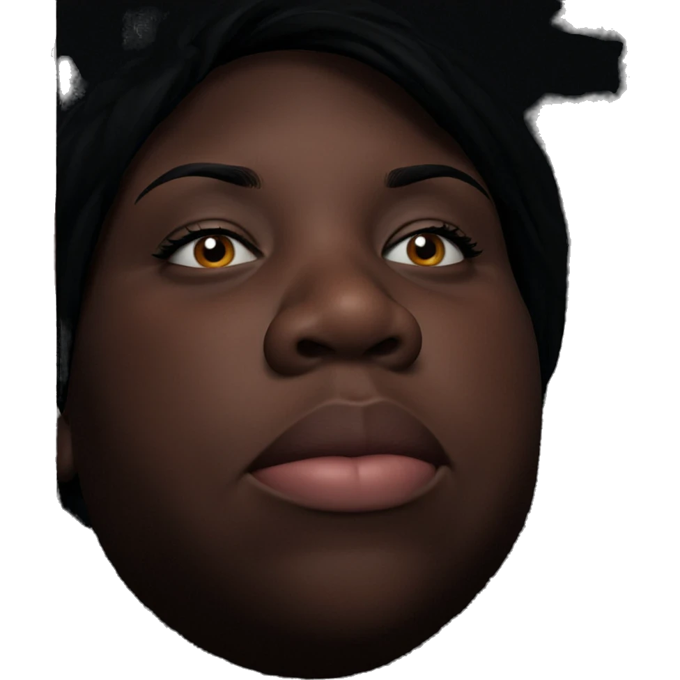 dark skin boy portrait emoji