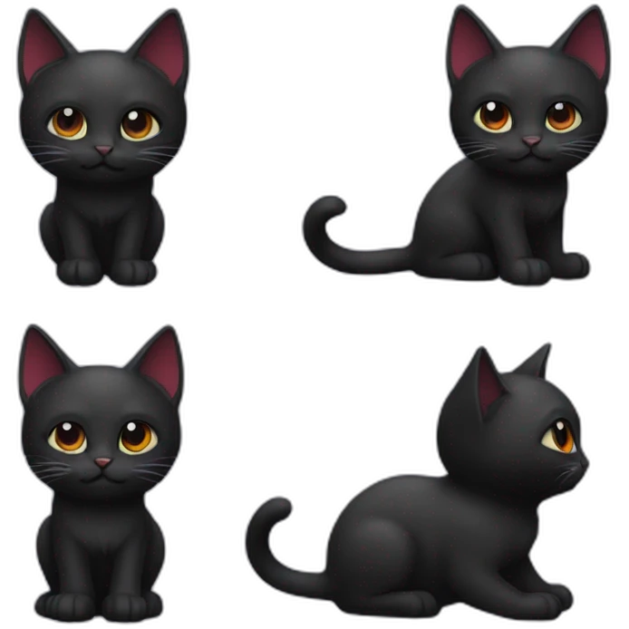 Cat back vampir emoji